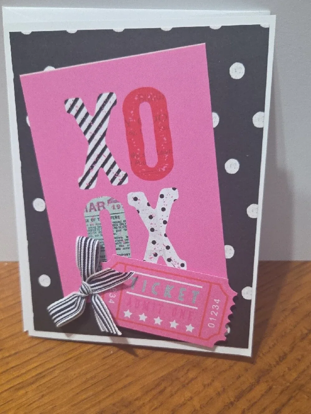 Cute 6 Assorted Handmade Greeting Card Set — Pink, Teal, Black, Coral
